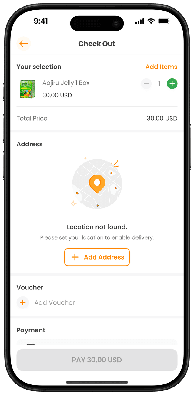 បំពេញអាសយដ្ឋានរបស់អ្នក និងប្រើប្រាស់ប័ណ្ណទឹកប្រាក់ (ជាជម្រើស)