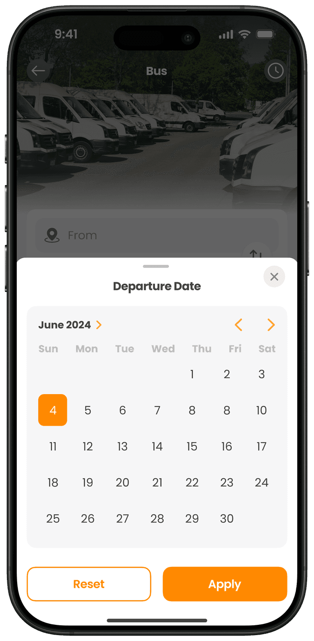 ជ្រើសរើសកាលបរិច្ឆេទចេញដំណើរ