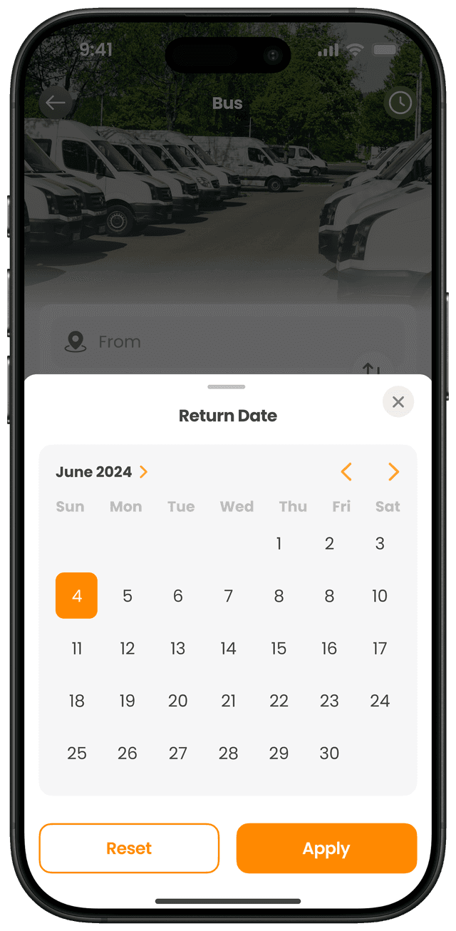 ជ្រើសរើសកាលបរិច្ឆេទត្រឡប់មកវិញ