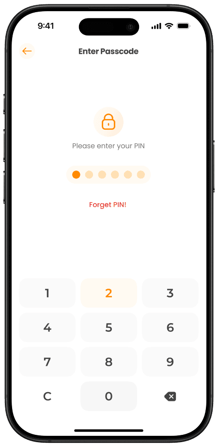 ទំព័របញ្ចូលលេខសម្ងាត់