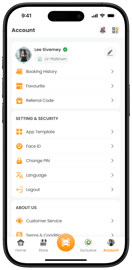 ទំព័រគណនីផ្ទាល់ខ្លួន