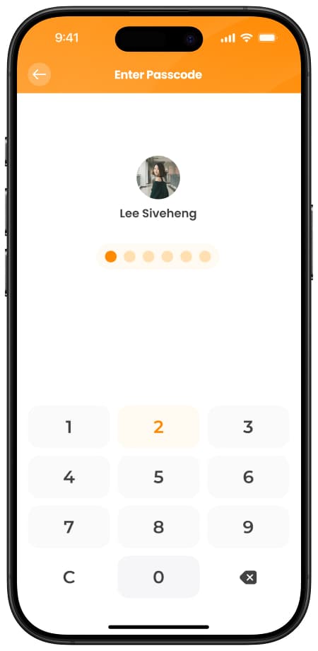 បញ្ចូលលេខសម្ងាត់