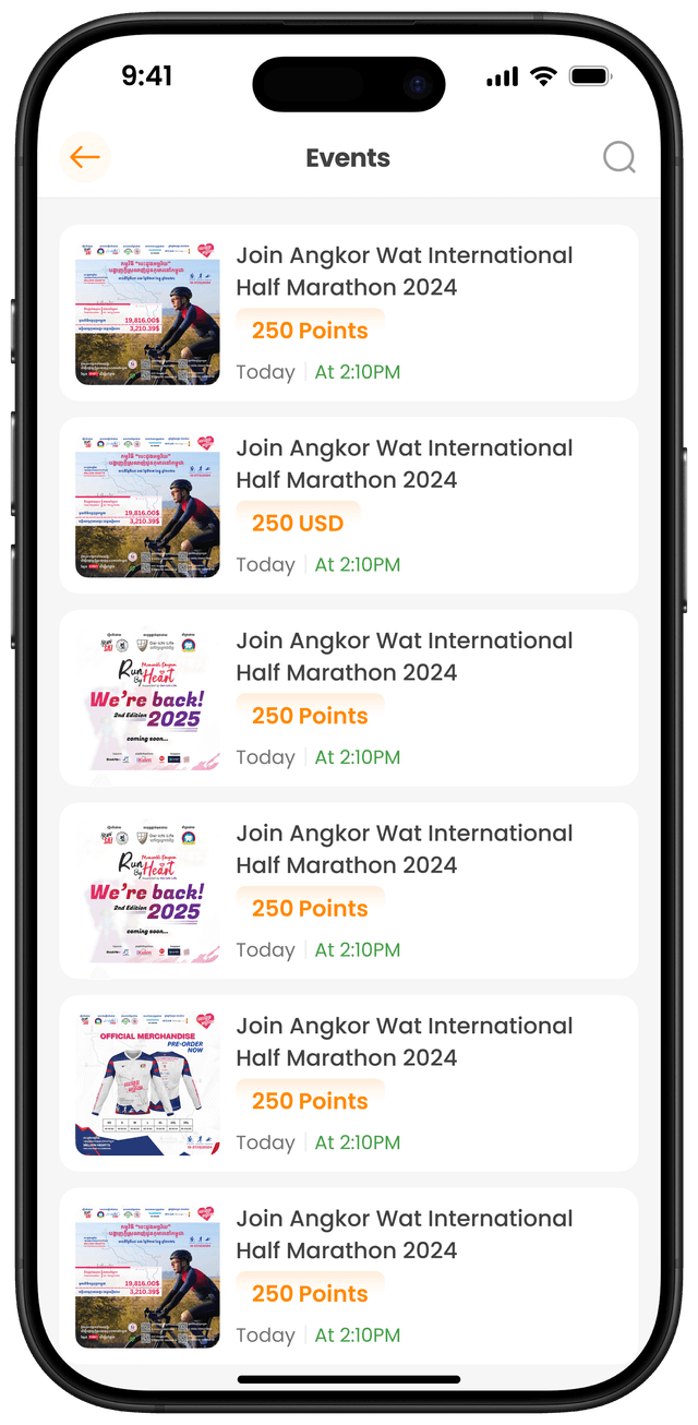 បញ្ជីព្រឹត្តិការណ៍