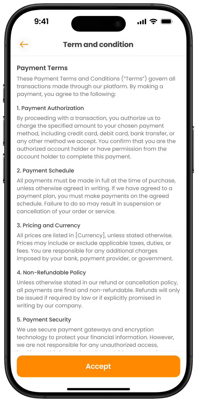 អានលក្ខខណ្ឌ និងការប្រើប្រាស់