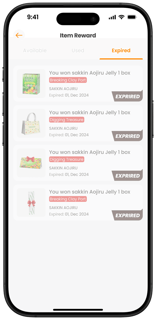 រង្វាន់ដែលបានផុតកំណត់